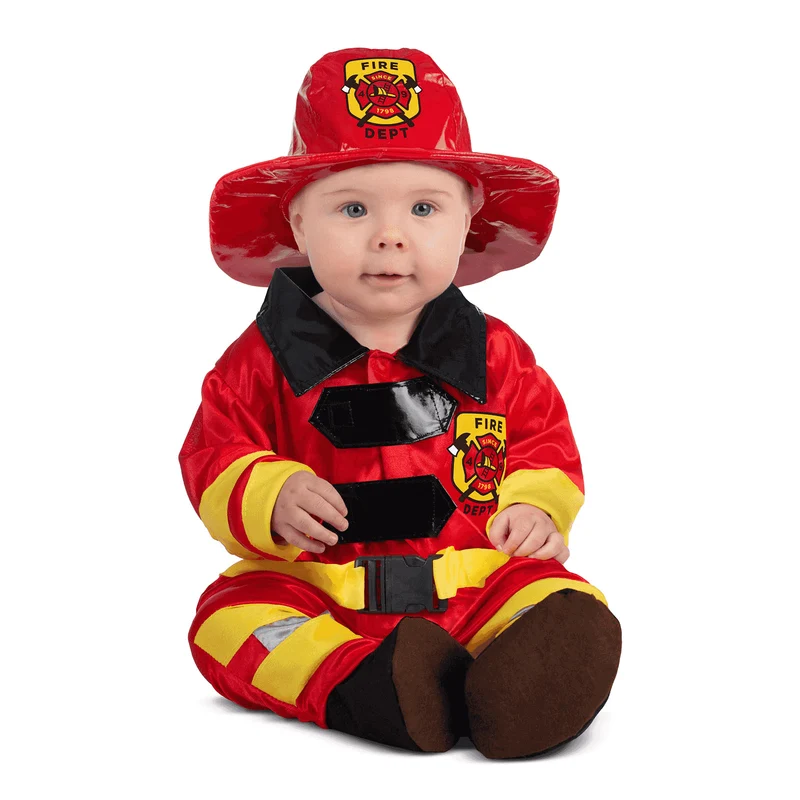 Disfraz de Bebé bombero 7-12 meses bebé