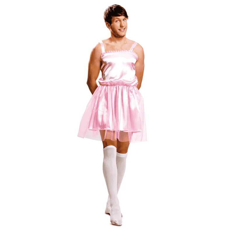 Disfraz de Bailarina rosa hombre adulto talla XXL