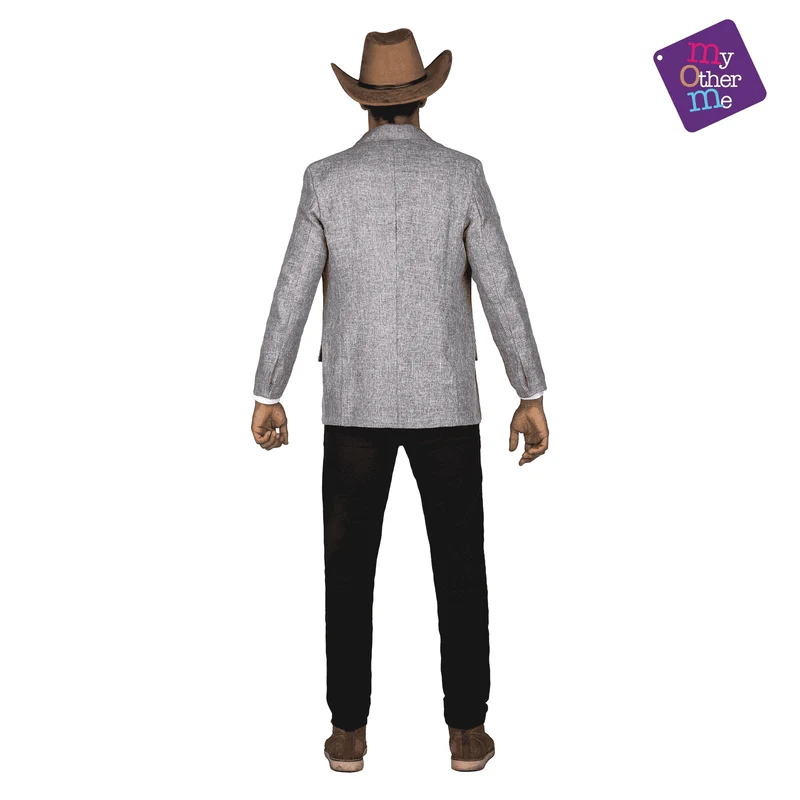 Disfraz de Pistolero gris adulto talla ML