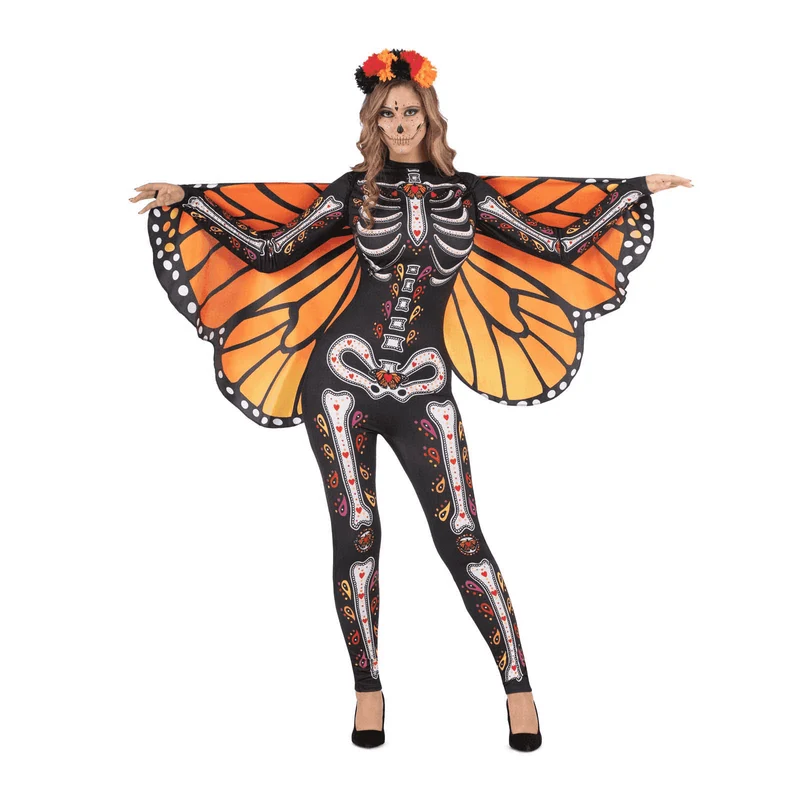 Disfraz de Catrina mariposa adulto talla S