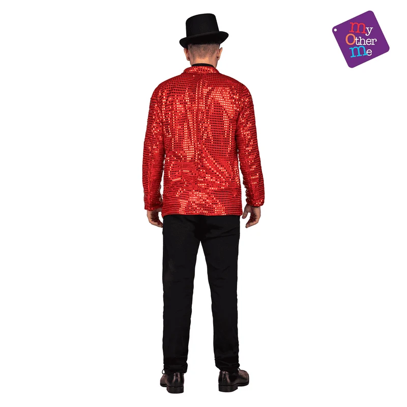 Chaqueta Showman color rojo para disfraz talla ML