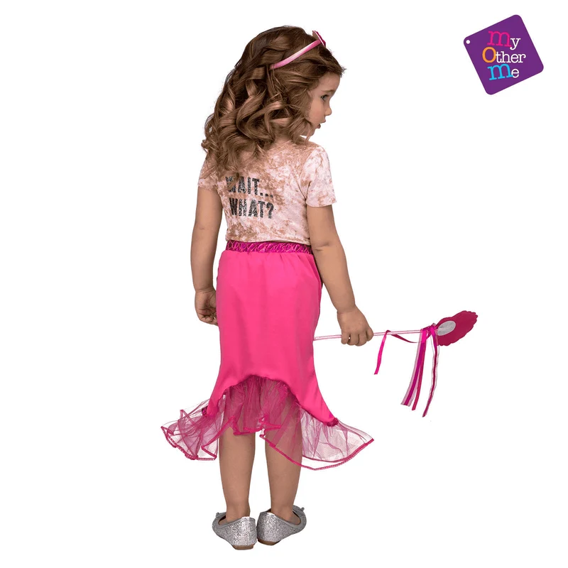 Tutú Sirena color rosa para disfraz