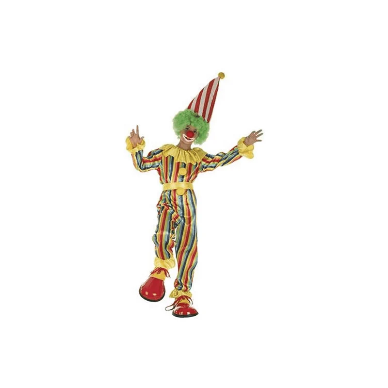 Disfraz de Payaso de rayas 10-12 años infantil