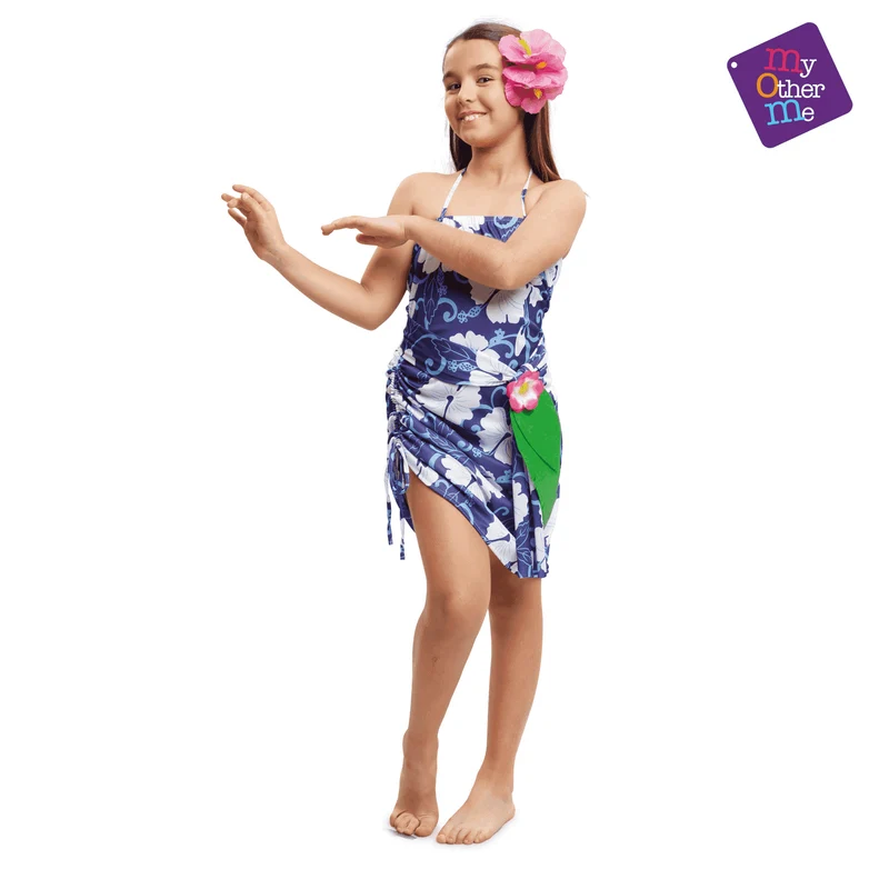 Disfraz de Princesa hawaiana 5-6 años niña infantil