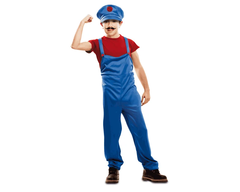 Disfraz de Red super plumber 3-4 años infantil