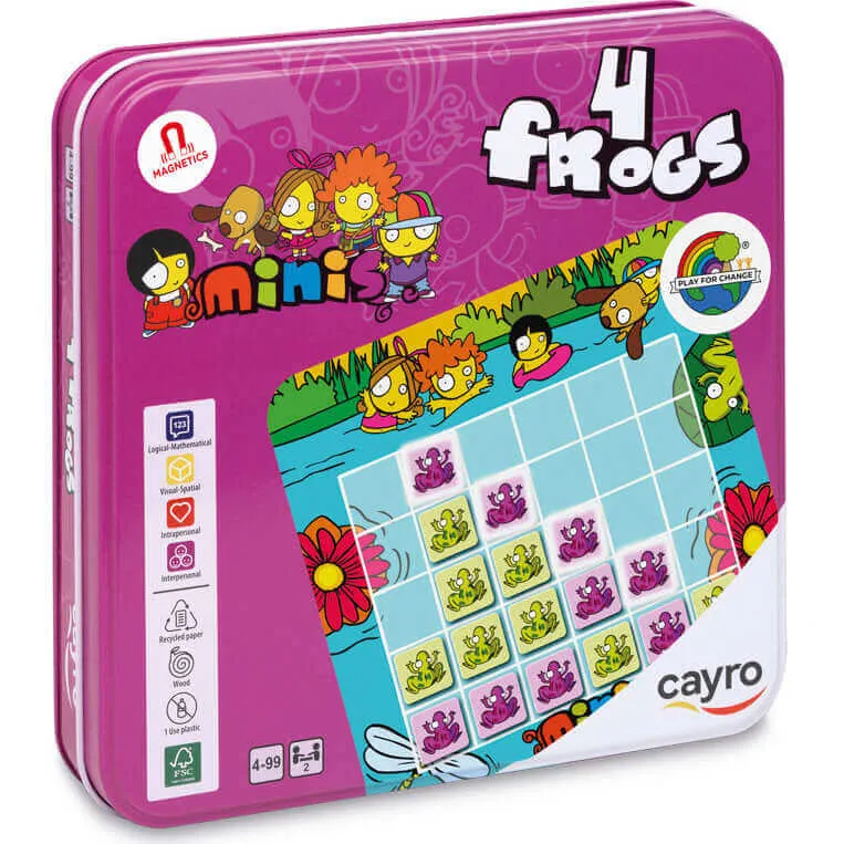 4 Frogs - Juego de mesa - Cayro - 2 jugadores - 4+ años - 15 min
