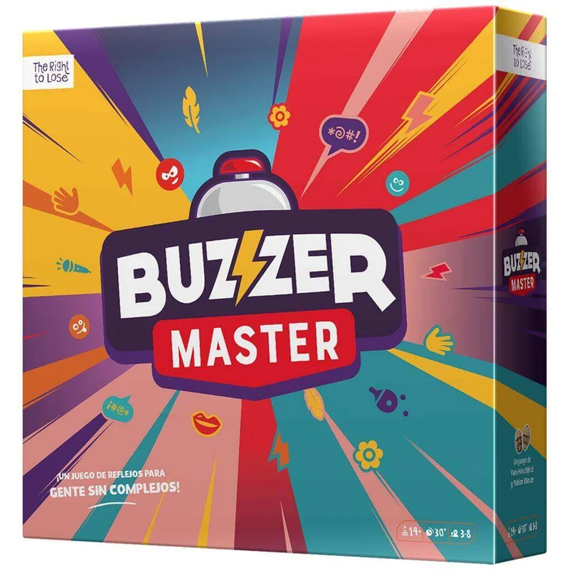 Buzzer Master - Juego de mesa - Asmodee - 3-8 jugadores - 14+ años - 30 min