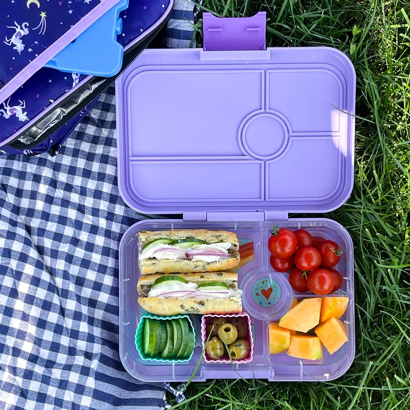 Yumbox Tapas 4 compartimentos Purple + Rainbow