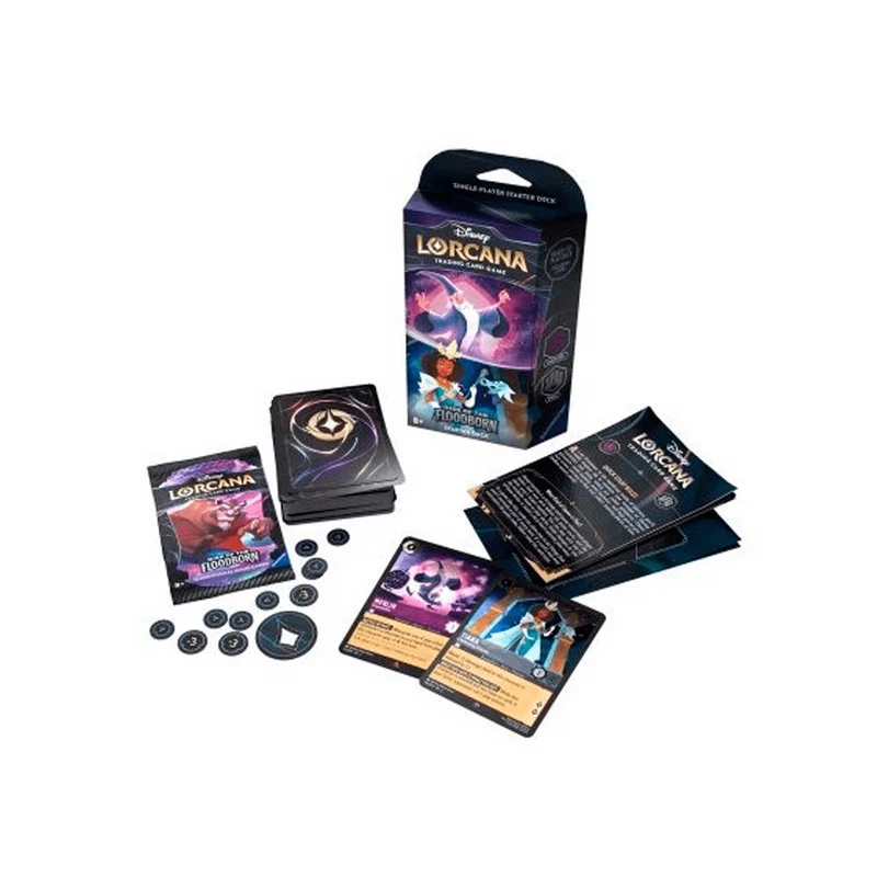 Disney Lorcana Rise of The Floor Starter Deck B Amethyst & Steel