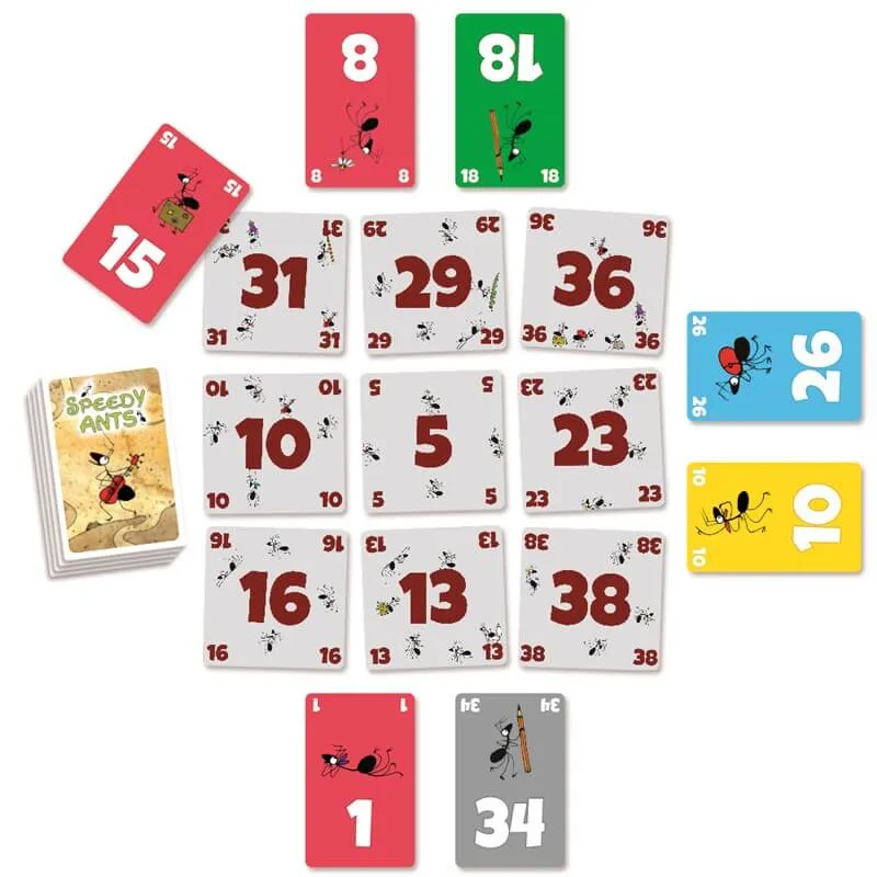 Speedy Ants - Juego de mesa - Mercurio - 2-6 jugadores - 7+ años - 20 min