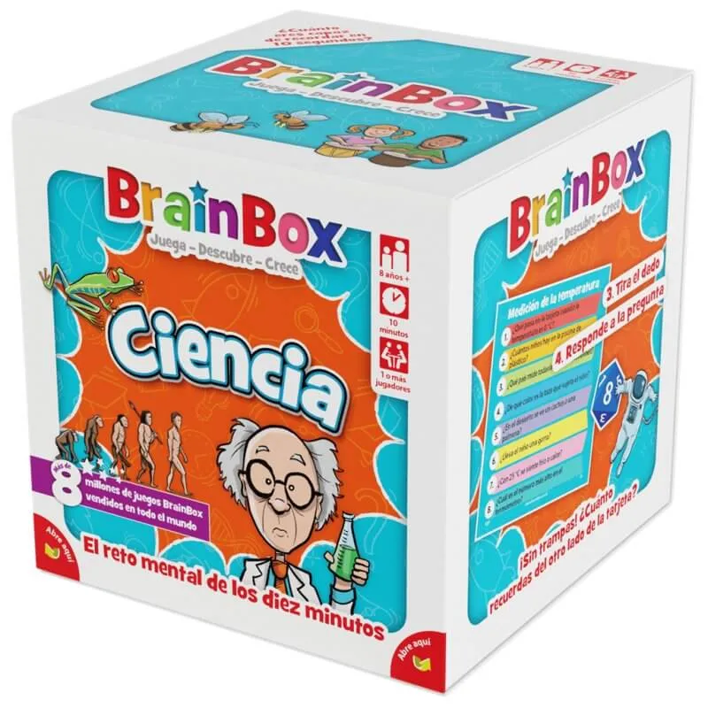 BrainBox Ciencia - Juego de mesa - Bezzerwizzer Studio - 1 jugador - 8+ años - 10 min