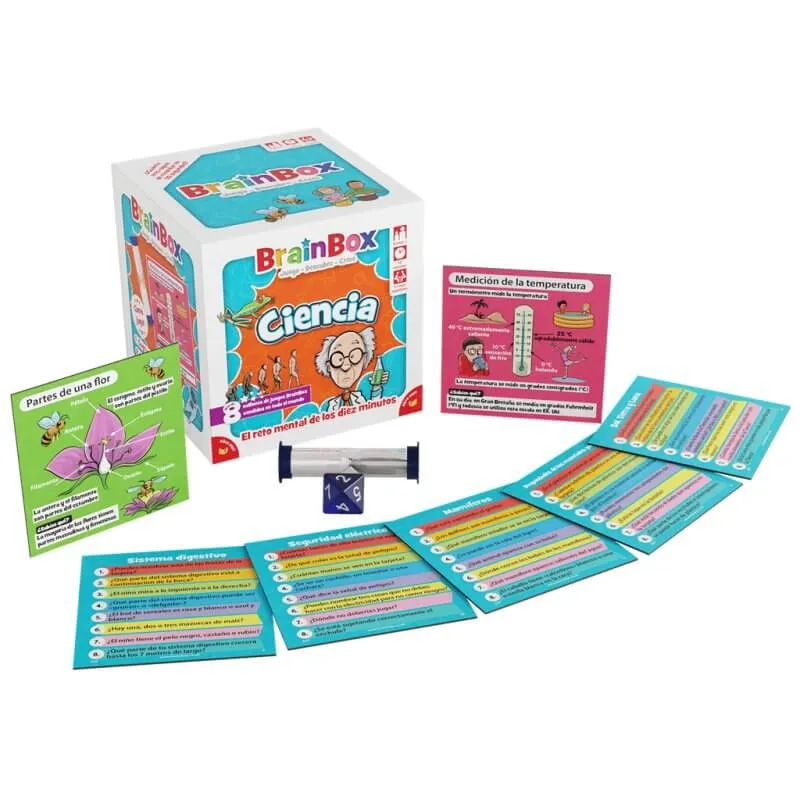 BrainBox Ciencia - Juego de mesa - Bezzerwizzer Studio - 1 jugador - 8+ años - 10 min