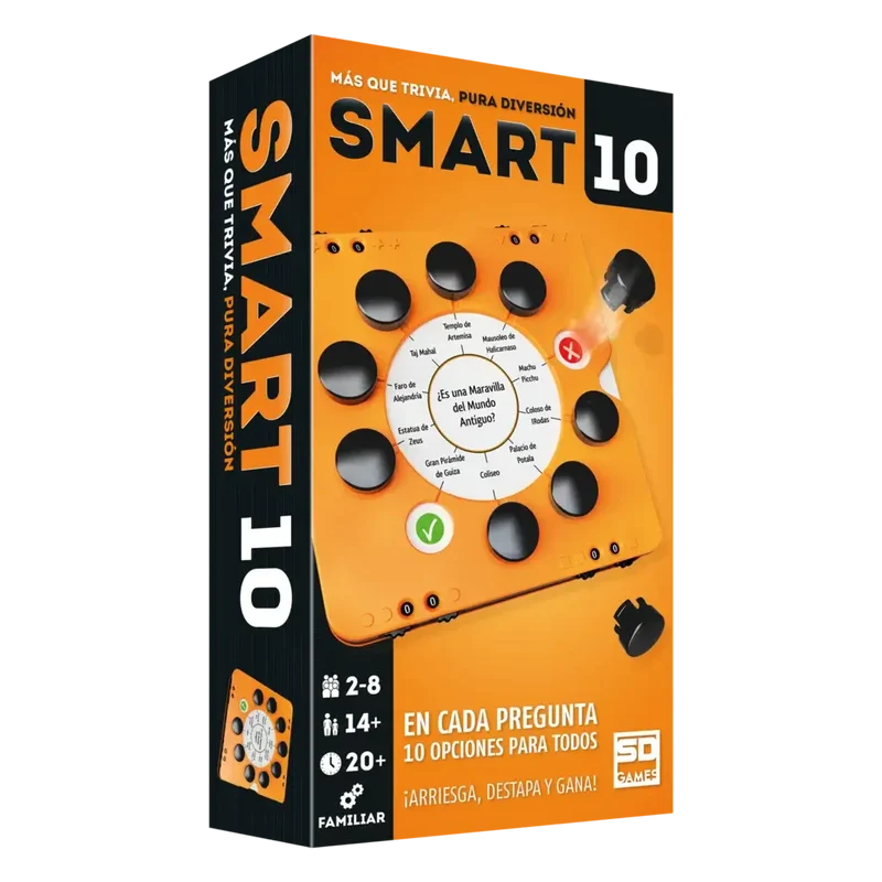 Smart 10 - Juego de mesa - SD GAMES - 2-8 jugadores - 10+ años - 20-120 min