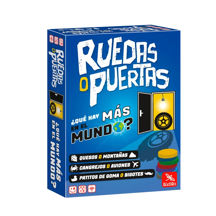 Ruedas o Puertas - Juego de mesa - Ludilo - 2+ jugadores - 8+ años - 15 min