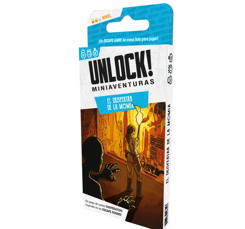 Unlock! Miniaventuras: El despertar de la Momia - Juego de mesa - Space Cowboys - 1-6 jugadores - 10+ años - 30-45 min