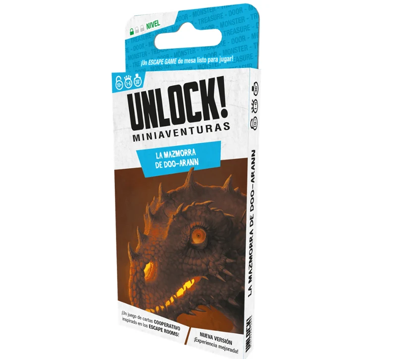 Unlock! Miniaventuras: La mazmorra de Doo-Arann - Juego de mesa - Space Cowboys - 1-6 jugadores - 10+ años - 30-45 min