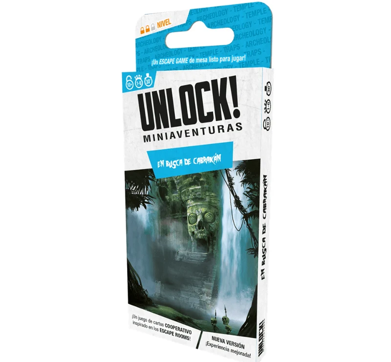 Unlock! Miniaventuras: En busca de Cabrakan - Juego de mesa - Space Cowboys - 1-6 jugadores - 10+ años - 30-45 min