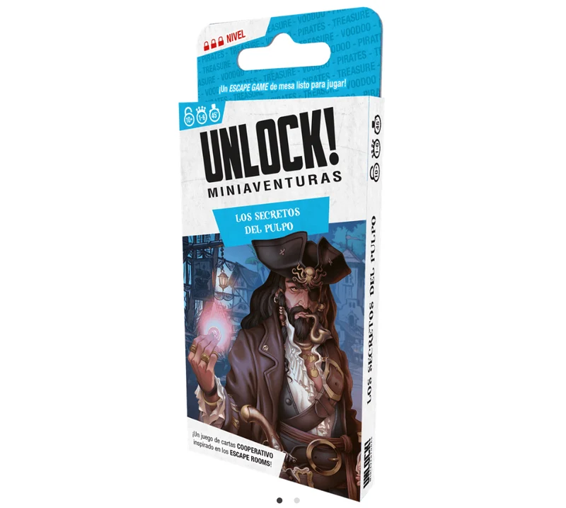Unlock! Miniaventuras: Los secretos del pulpo - Juego de mesa - Space Cowboys - 1-6 jugadores - 10+ años - 30-45 min