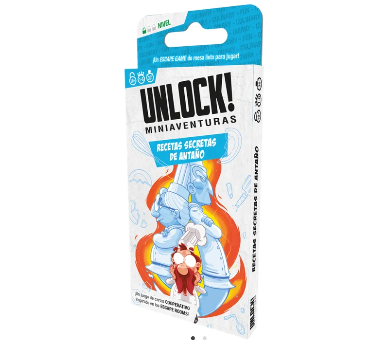 Unlock! Miniaventuras: Recetas secretas de antaño - Juego de mesa - Space Cowboys - 1-6 jugadores - 10+ años - 30-45 min