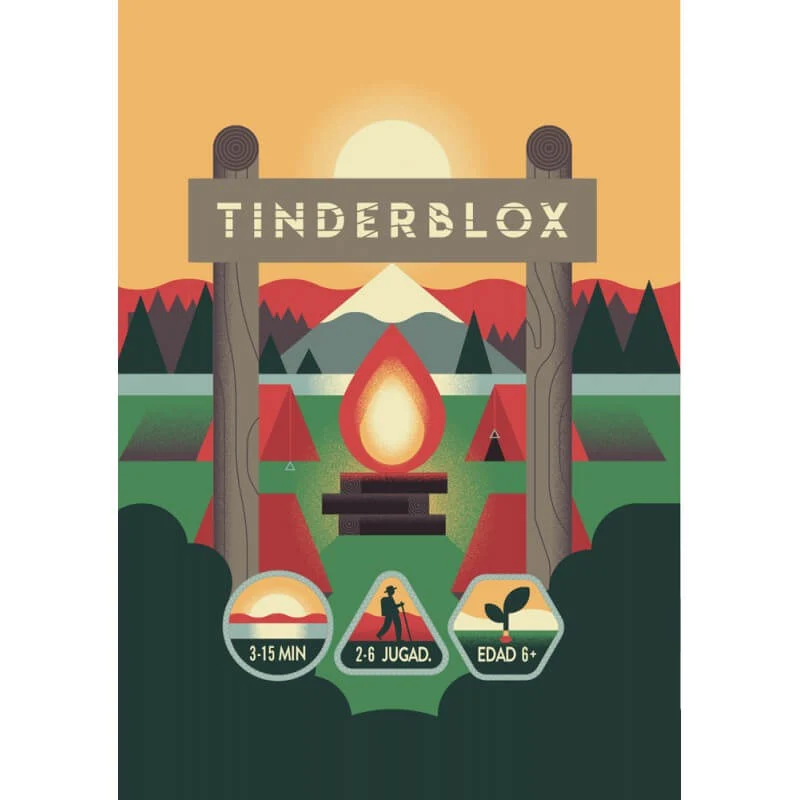 Tinderblox - Juego de mesa - MALDITO GAMES - 2-6 jugadores - 6+ años - 5-10 min