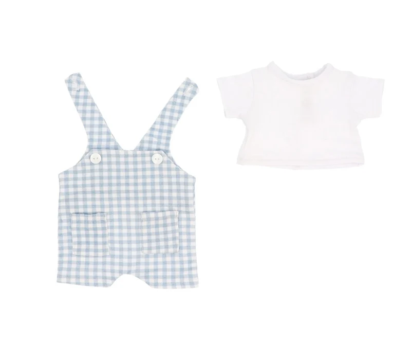 Muñeco Mateo con Peto Vichy Azul