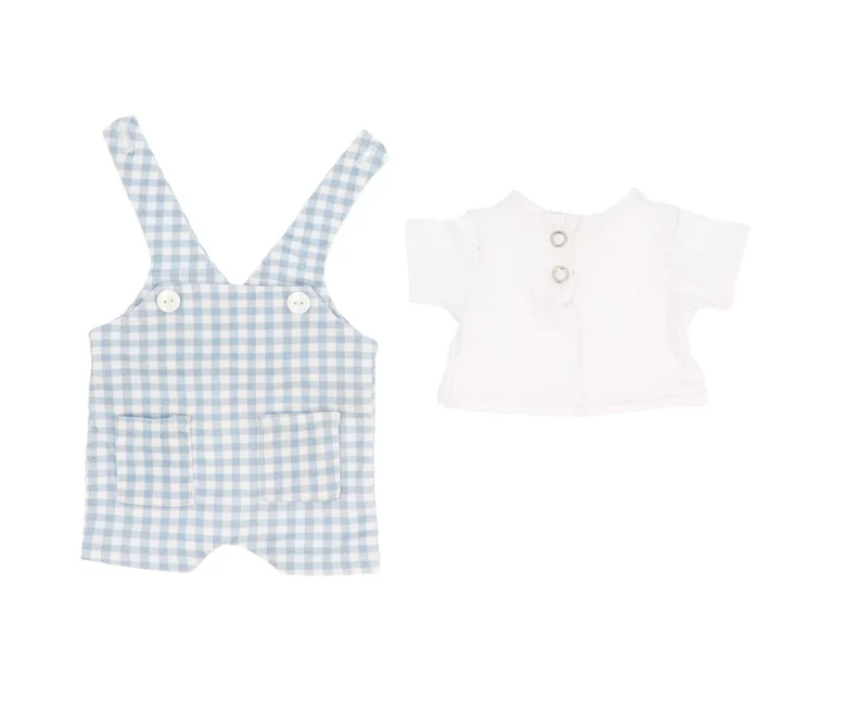 Muñeco Mateo con Peto Vichy Azul