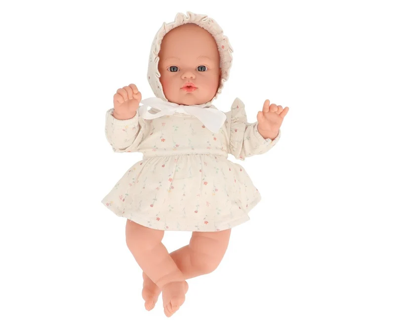 Muñeco Helena con Vestido White Flowers
