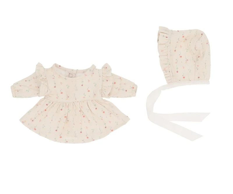 Muñeco Helena con Vestido White Flowers