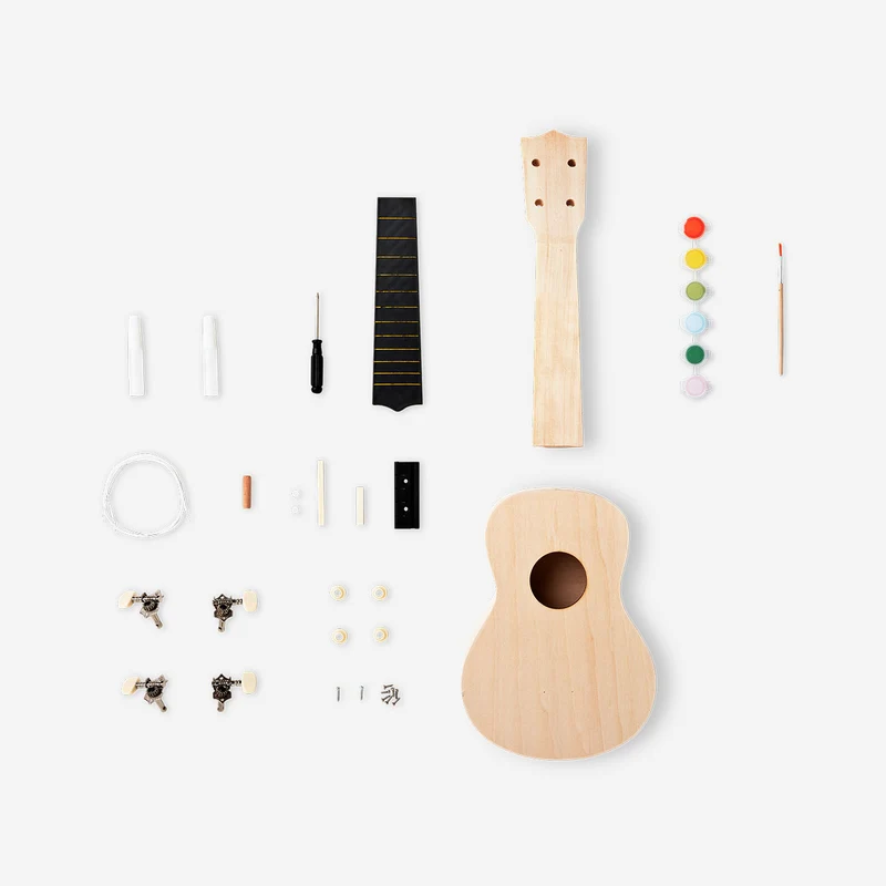 DIY ukulele with paint