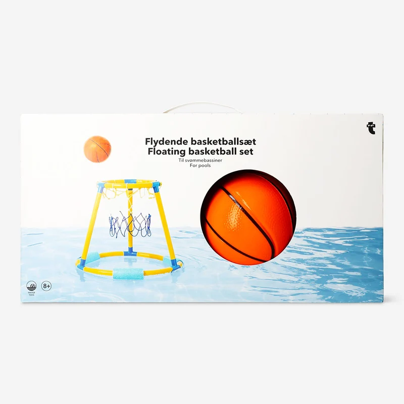 Floating basketball set for pools