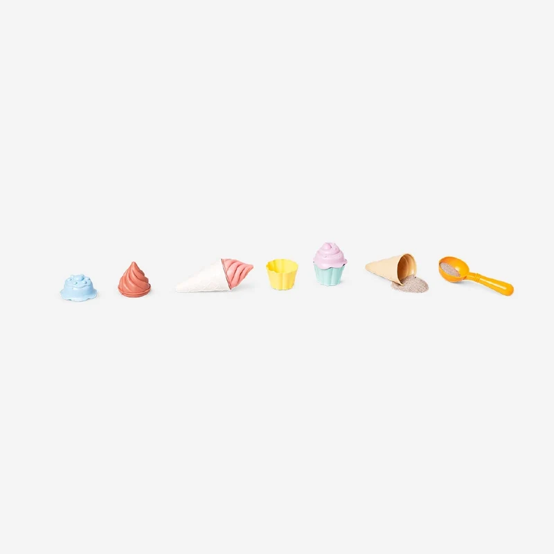 Ice cream sand moulds with spoon