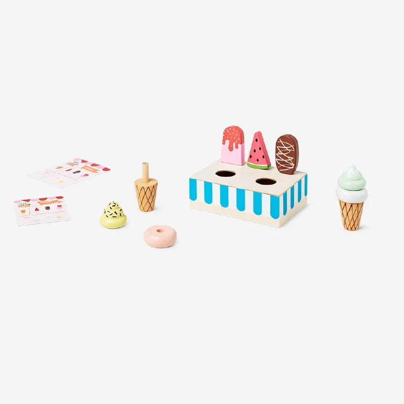 Wooden play ice cream