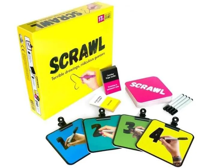 Scrawl - Juego de mesa - Mercurio - 4-8 jugadores - 17+ años - 30 min
