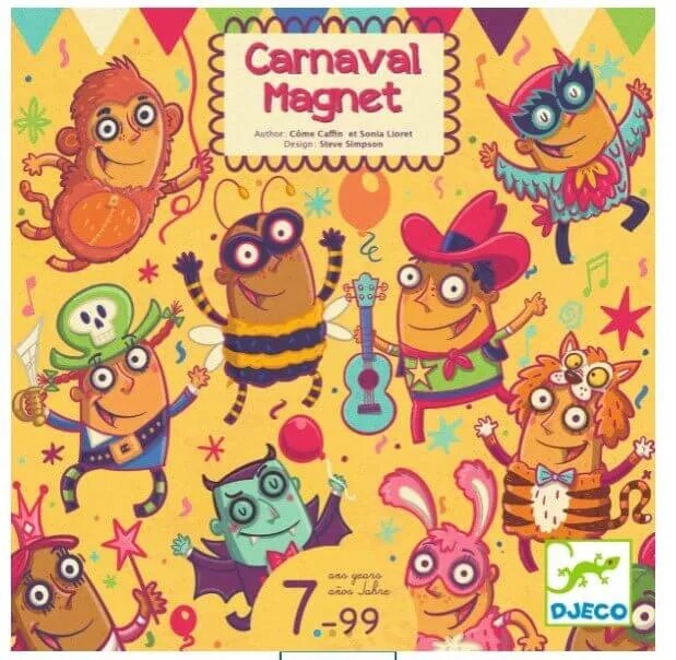 Carnaval Magnet - Juego de mesa - Djeco - 2 jugadores - 7+ años - 15 min