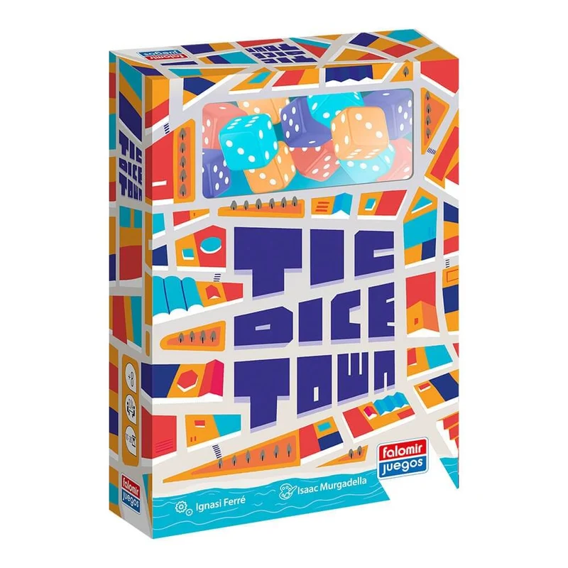 Tic Dice Town - Juego de mesa - FALOMIR - 2-4 jugadores - 8+ años - 10-20 min