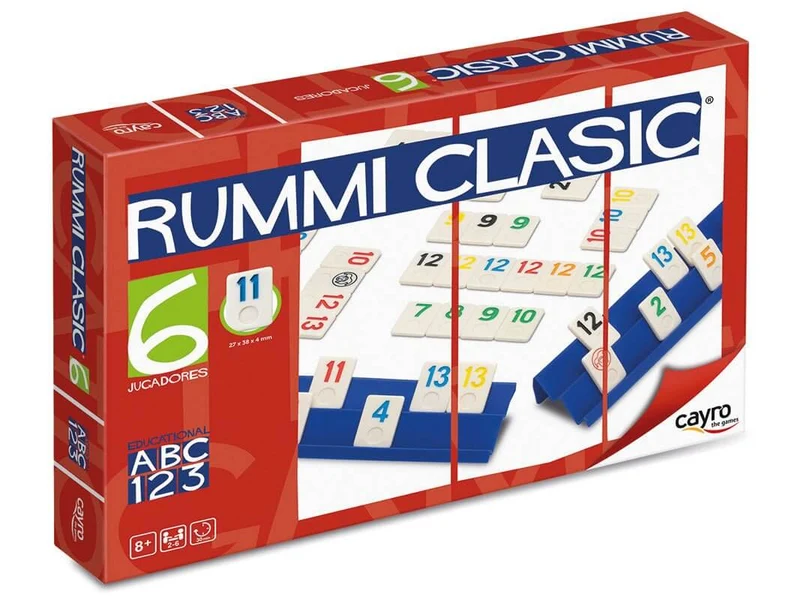 Rummi clasic 6 Pieza Grande - Juego de mesa - Cayro - 2-6 jugadores - 8+ años - 30 min