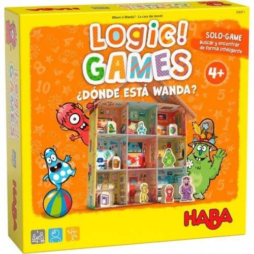 Logic! Games ¿Dónde está Wanda? - Juego de mesa - Haba - 1 jugador - 4+ años - 15 min