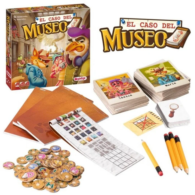 El Caso del Museo - Juego de mesa - Ludilo - 2-4 jugadores - 8+ años - 20 min