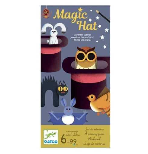Magic Hat - Juego de mesa - Djeco - 2-4 jugadores - 6+ años - 15 min