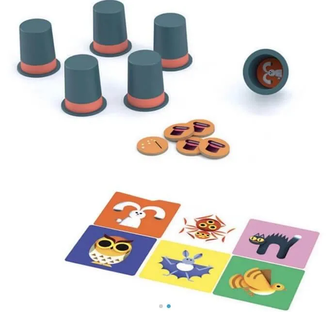 Magic Hat - Juego de mesa - Djeco - 2-4 jugadores - 6+ años - 15 min