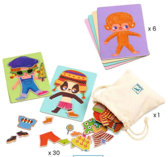 Bingo Me Visto - Juego de mesa - Djeco - 1-6 jugadores - 3+ años - 10 min