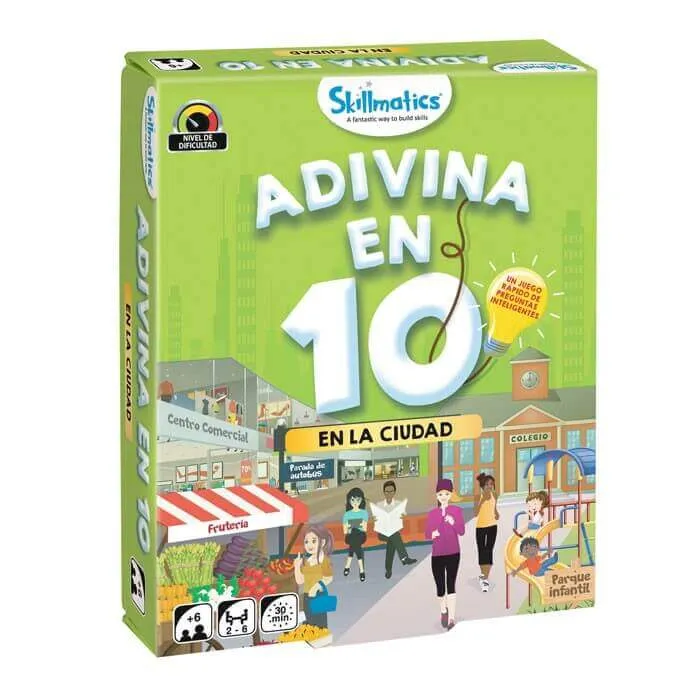 Adivina en 10 La Ciudad - Juego de mesa - Skillmatics - 2-6 jugadores - 6+ años - 15 min