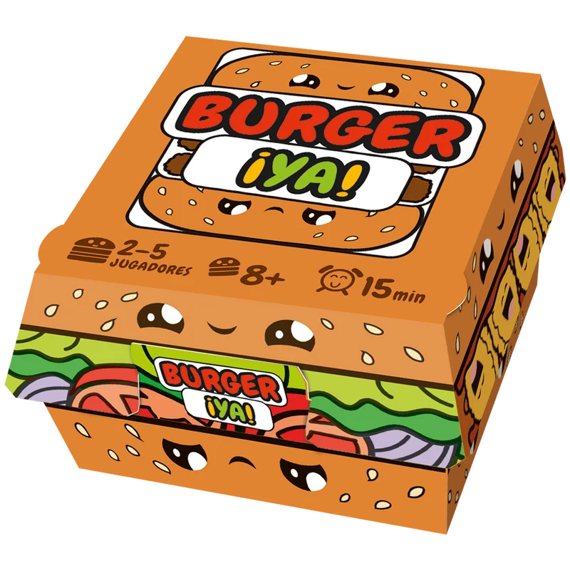 Burger ¡Ya! - Juego de mesa - Mixlore - 2-5 jugadores - 8+ años - 15 min