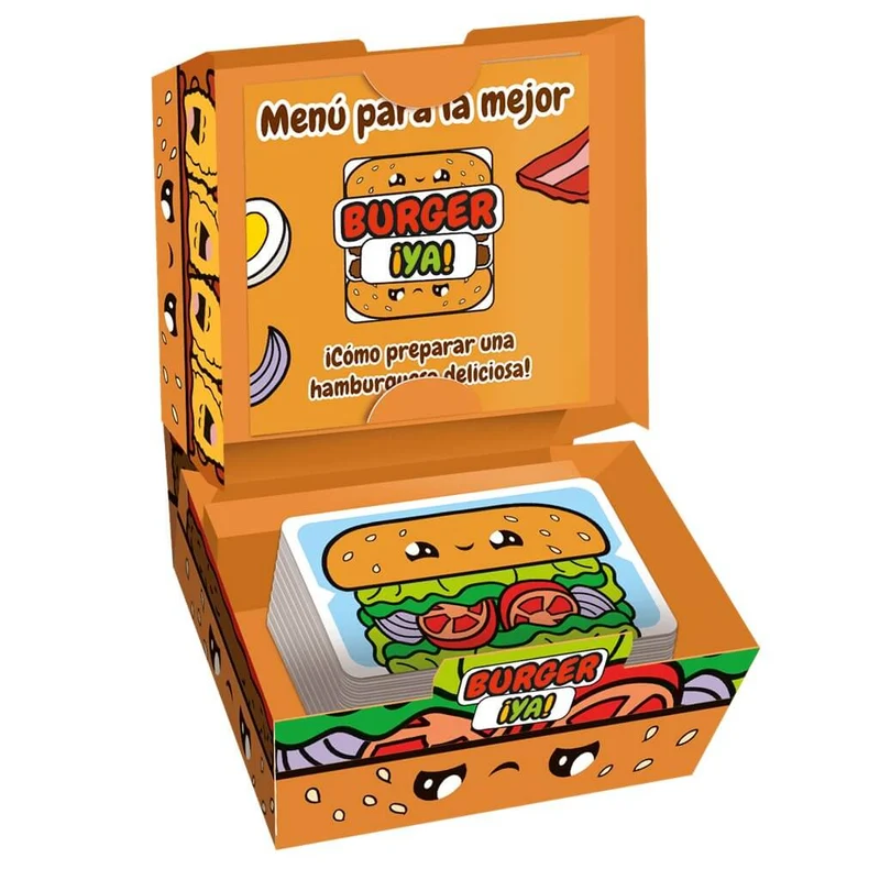 Burger ¡Ya! - Juego de mesa - Mixlore - 2-5 jugadores - 8+ años - 15 min