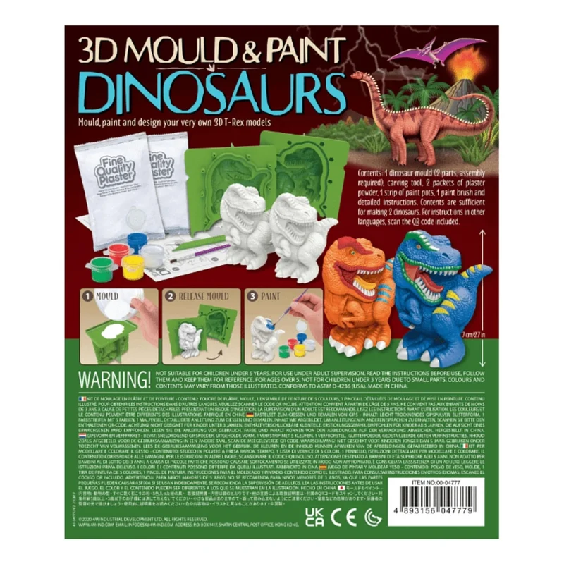Moldea y Pinta Dinosaurios 3D · 4M