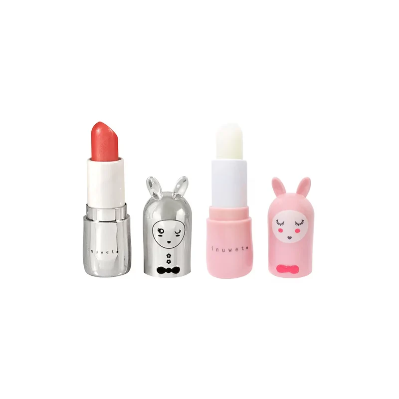 Set dos Bálsamos Labiales Clhoé Fresa y Coco · Inuwet
