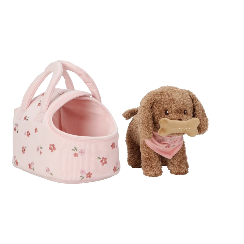 Perrito Peluche Jackie con bolsa · Little Dutch