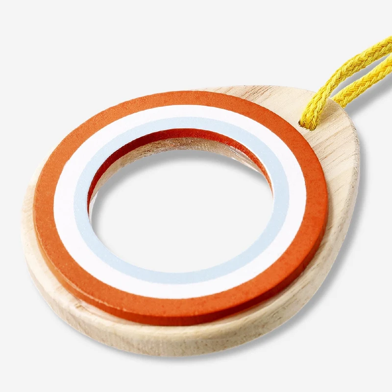 Wooden magnifying glass