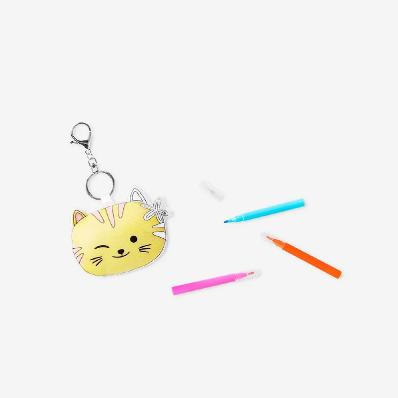 DIY keyrings with markers