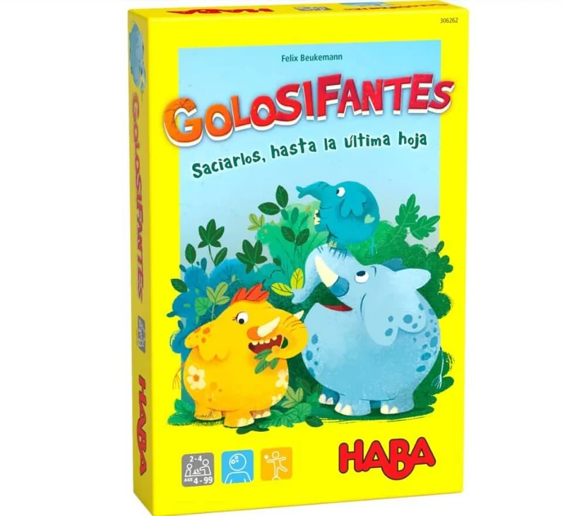 Golosifantes - Juego de mesa - Haba - 2-4 jugadores - 4+ años - 10-15 min